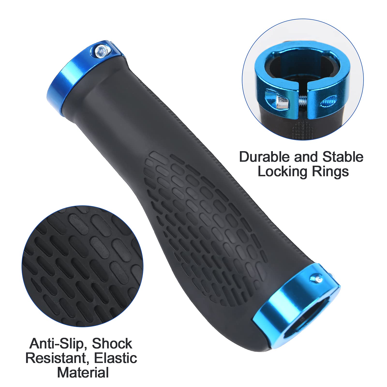 Manopole Per Mountain Bike - Diametro 22 Mm, Nero, Per Manubrio MTB E Bici Da Corsa - 13