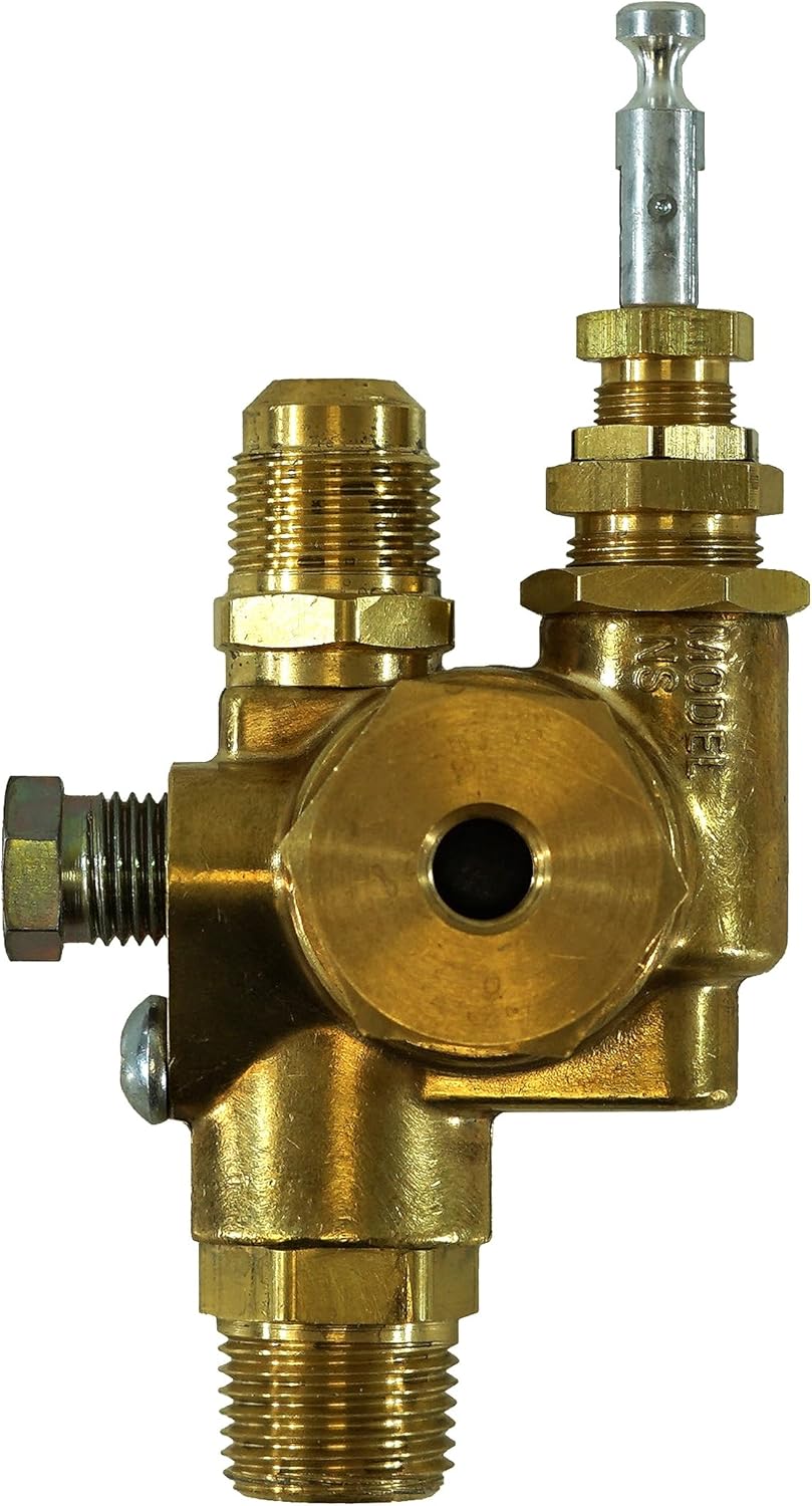 Replacement For Makita MK-LMV100F, 1/2" 45 Degree Flare Top Inlet X 1/2" MNPT Outlet, Combo Unloader Pilot Check Valve, 110-135 PSI