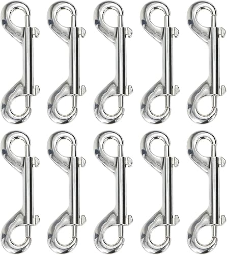 Miniatura 9 de Clips de metal de doble extremo para cadena de gatillo de perno para cubo de agua, cubo de alimentación de mascotas, correa para perros agrícolas