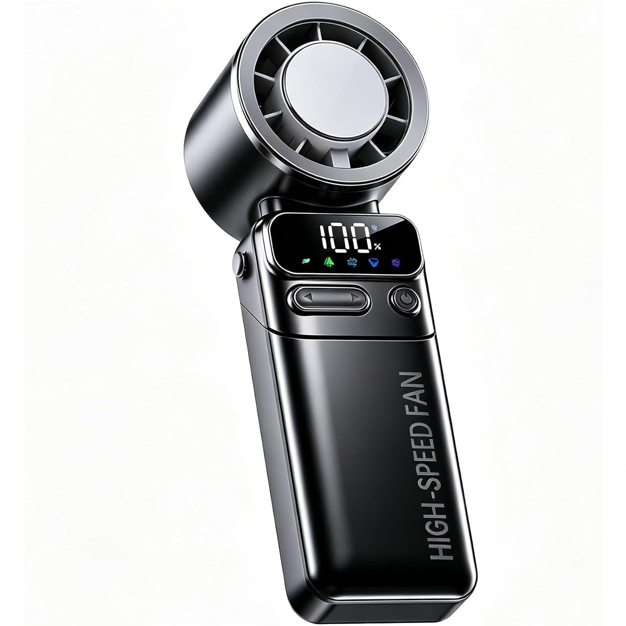 Cankypu Ventilatore USB Portatile 6000mAh 100 Velocita 9500RPM per Viaggio | Senza Fili, Ricaricabile, Angolo Regolabile, Leggero- Senza FiliRicaricabileAngolo RegolabileLeggero