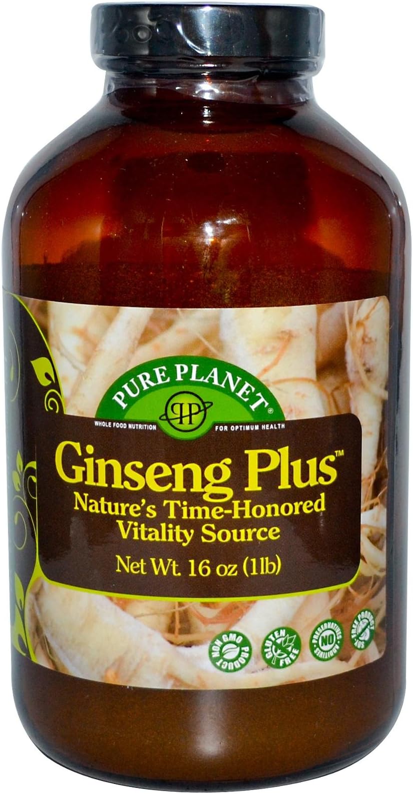 Pure Planet, Ginseng Plus, Powder, 16 oz (1 lb)