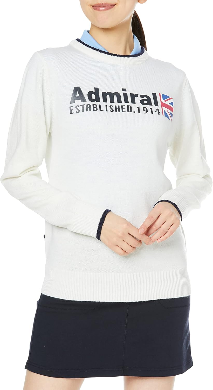 アドミラル Admiral セーター Amazon | [アドミラル ゴルフ] セーター フロントロゴ クルー