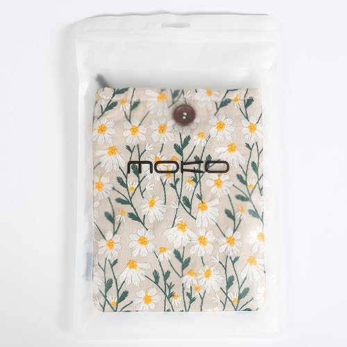 Miniatura 8 de MoKo Funda acolchada bordada de margaritas de 6-7 pulgadas para Kindle de 11108 generación, Kindle Paperwhite 1110 generación, Kindle Colorsoft