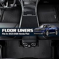 Vista 5 de Alfombrillas para Honda Pilot 2023, 2024, 2025, 2026, protección para todo tipo de clima, forros de goma TPE para Honda Pilot 2023-2026, accesorios