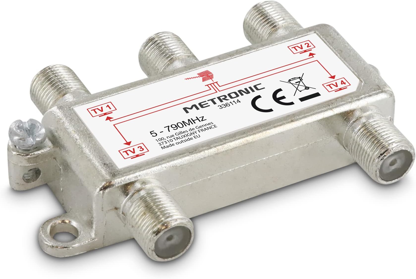 KIT PRÉAMPLIFICATEUR DE MÂT 1 ENTRÉE UHF TNT RÉGLABLE - Gain 40 DB avec