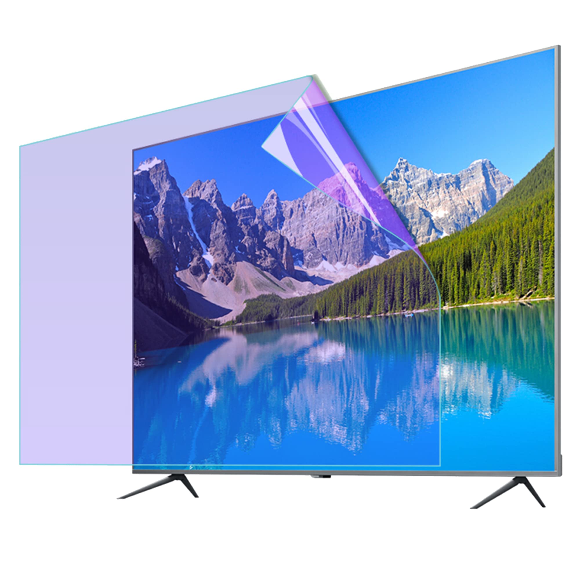 Réduire l'éblouissement TV dans le salon avec le film anti-lumière bleue pour Sony