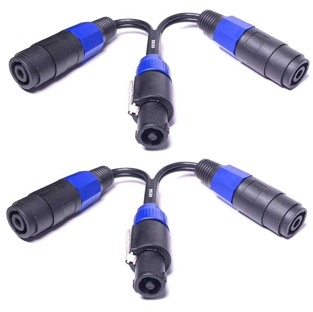 スピーカーケーブル2.0 ㎟ ×8芯10mスピコン仕様（2本セット） スピーカーケーブル2.0 ㎟ ×8芯10mスピコン仕様（2本セット