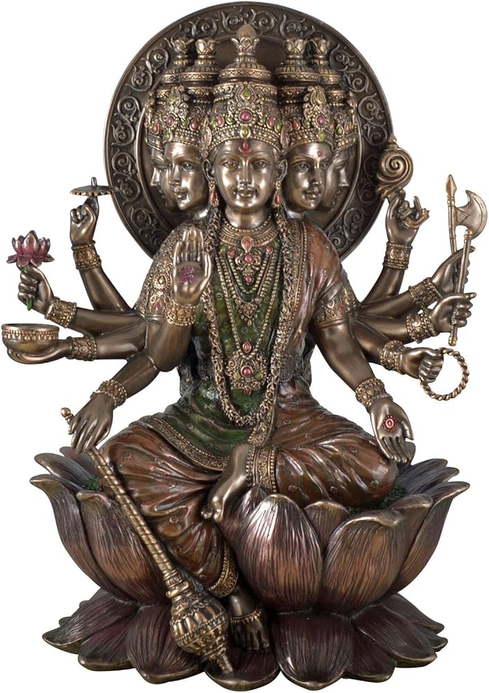 Veronese - statua indiana di dio gayatri mantra dio del sole