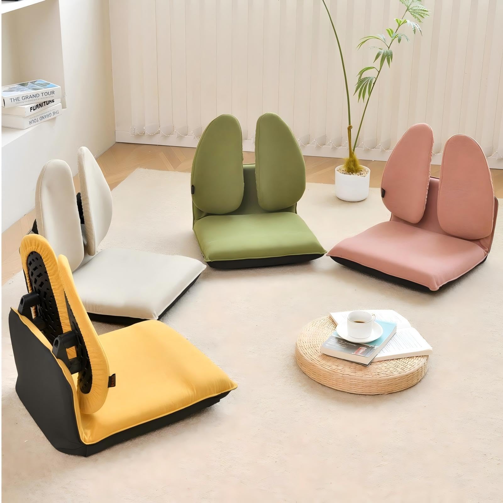 Amazon｜MonoLuxe 人間工学 座椅子 腰が痛くならない 座いす