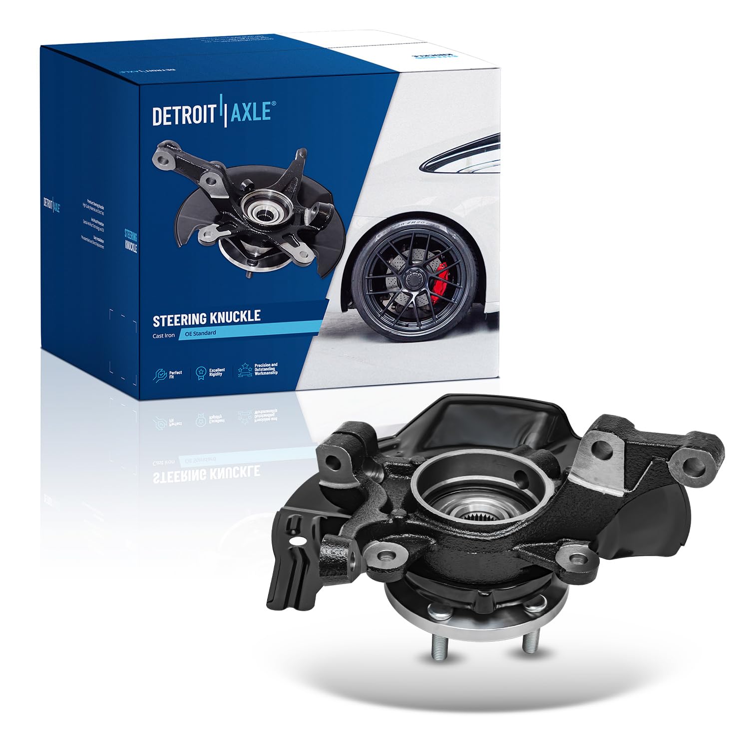 Detroit Axle - 2.0L Front Right Steering Knuckle for 2011 Hyundai Sonata