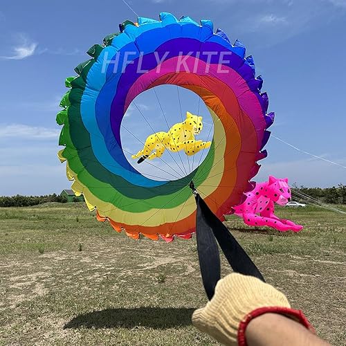 Miniatura 2 de HFLY - Cometa inflable suave de 8.9 ft para adultos, anillo de nailon, línea de cometa, colgante de lavandería