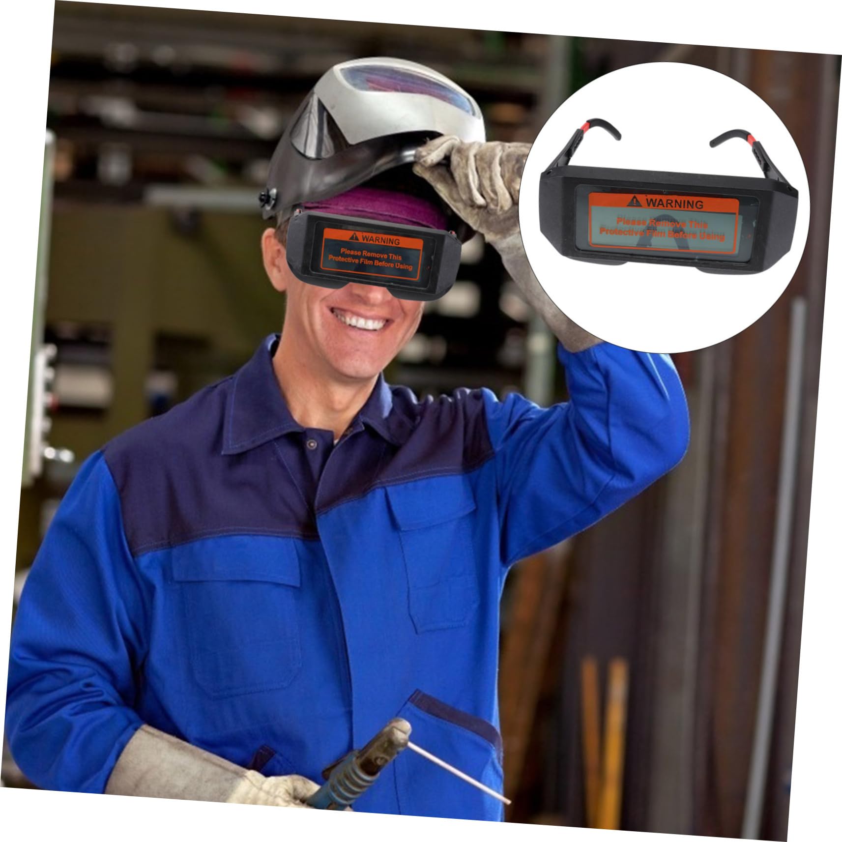 OSALADI 3stücke Automatische Dunkelung Schweißerbrille Mit Verstellbarem Farbton Schutzbrille Für Schweißer Uv-schutz Leichtes Und Langlebiges Material Für Sicheres Arbeiten Bei