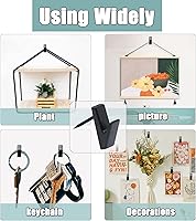 Vista 3 de 30 PCS Picture Hanging Nails Hooks, Push Pins Thumbtacks for Wall, Wall Hooks Picture Hangers, Renter Freindly Decor Small Nails for Hanging