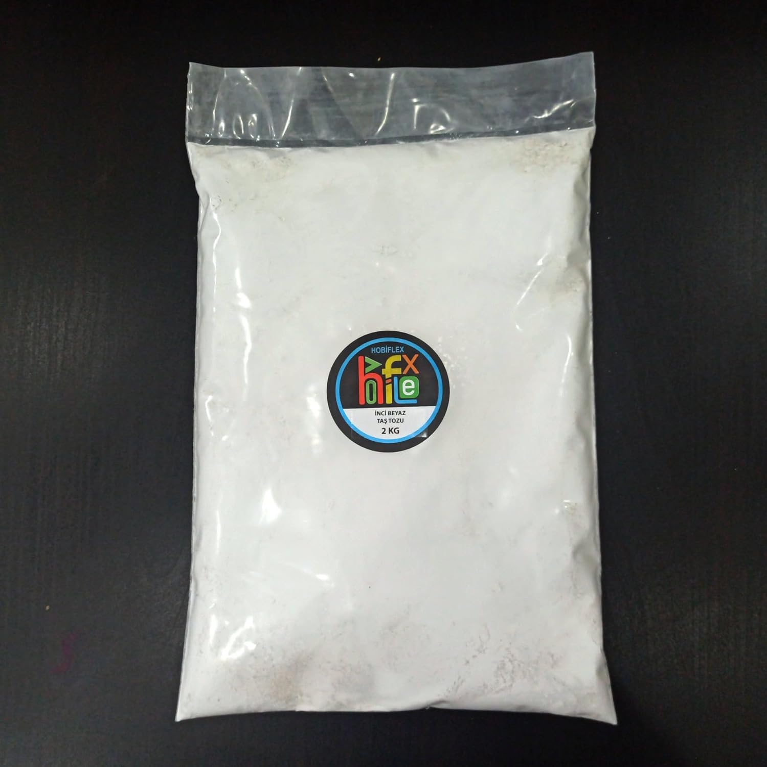 TAŞ TOZU HOBİ HARCI SERAMİK TOZU HEYKEL MUMLUK SAKSI YAPIMI ULTRA SERT MUKAVEMET İNCİ BEYAZI 2 KG