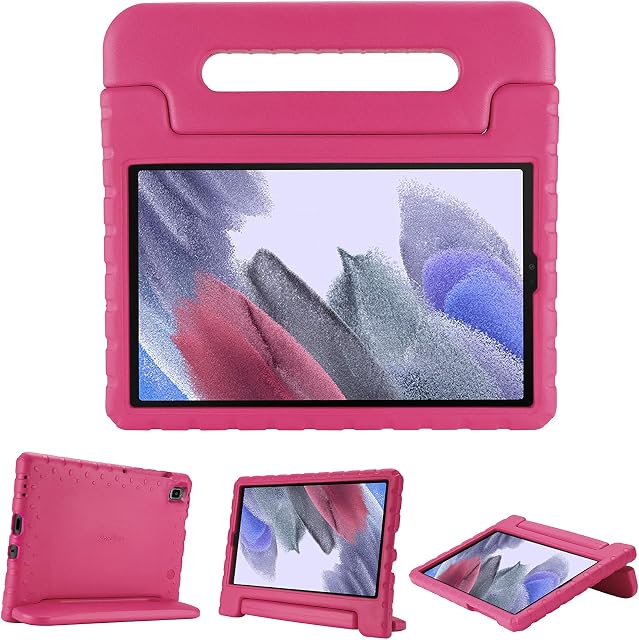 ProCase Kids Tablets Case for Samsung Galaxy Tab A7 Lite 8.7 Inch 2021(SM-T220 T225 T227),Lightweight Shockproof Protective Case Cover, with Handle Kickstand -Magenta