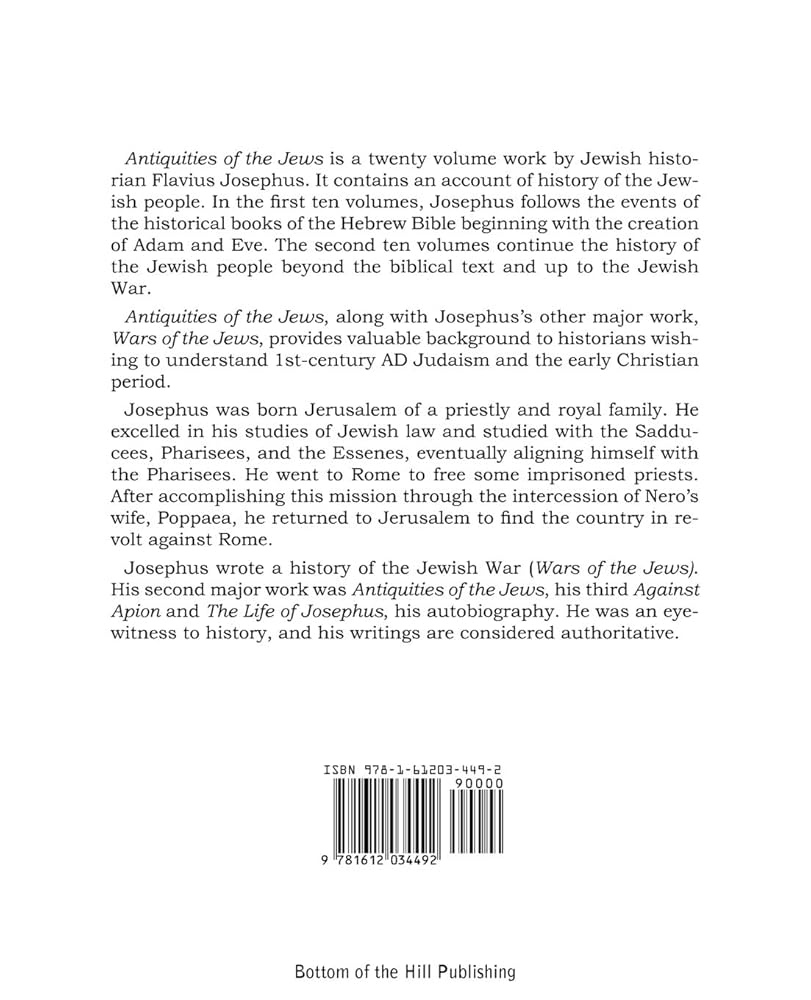 Josephus Agst Apion,Jewis War, Antq(全10) Antiquities of the Jews: Josephus, Flavius, Whiston, William