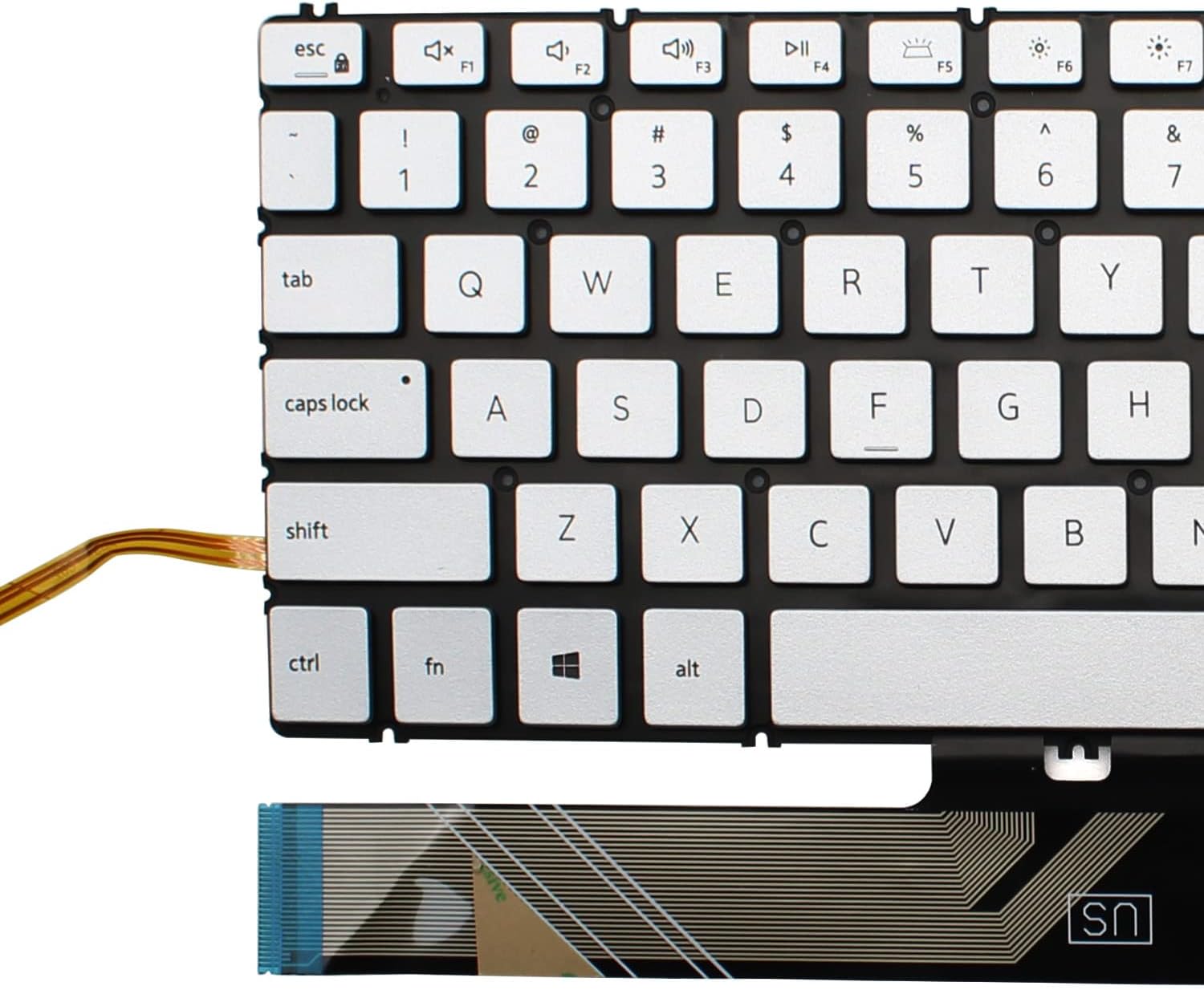 Replacement Laptop Keyboard Backlight for Dell inspiron 15 3501 3502 3505 5501 5502 5508 5584 5590 5593 5594 5598, inspiron 15 7500 7501 7590 7591 7791 Series P42E P88F P90F US Layout