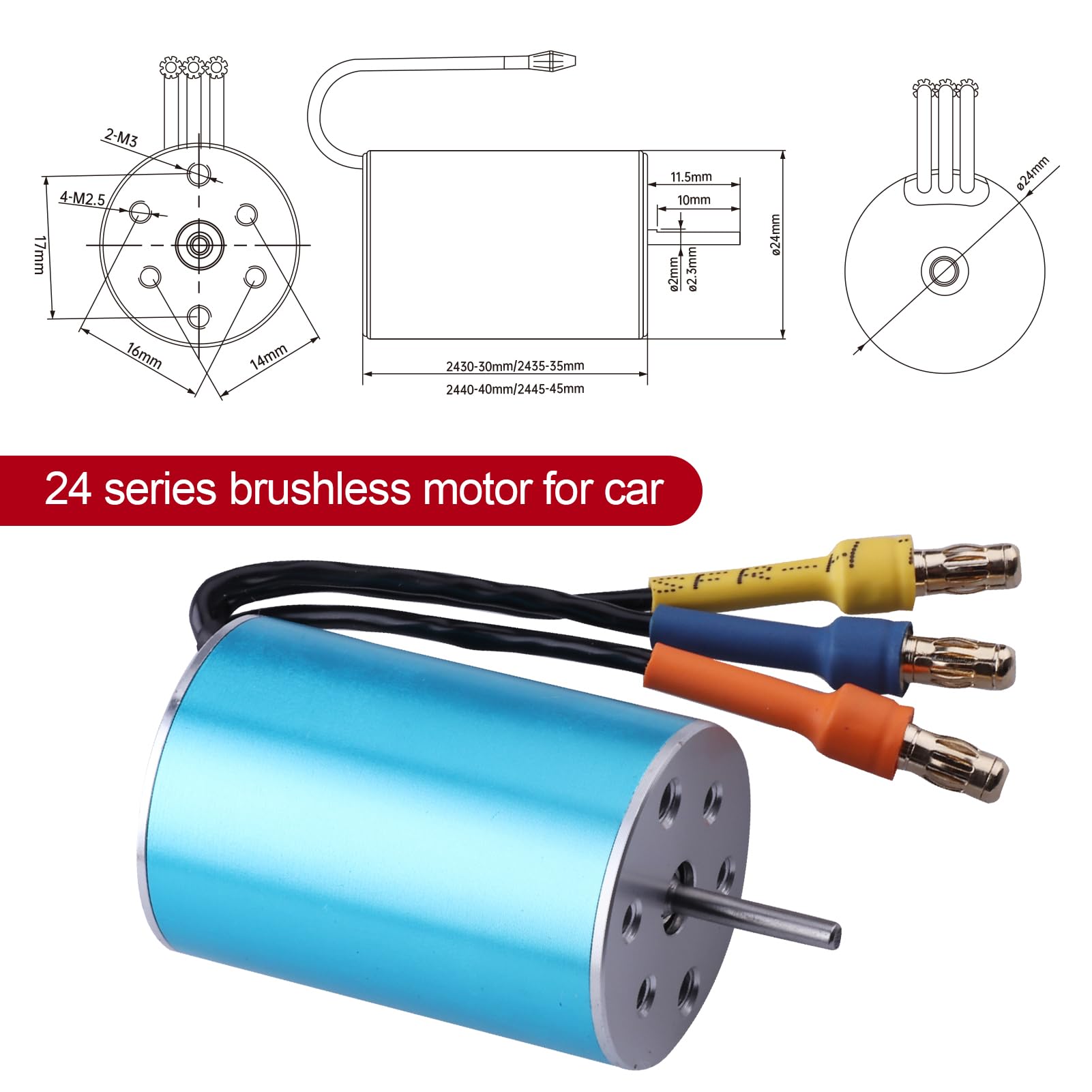 Amazon.co.jp: Hobbypark 2435 4800KV ブラシレスモーターとESCコンボ