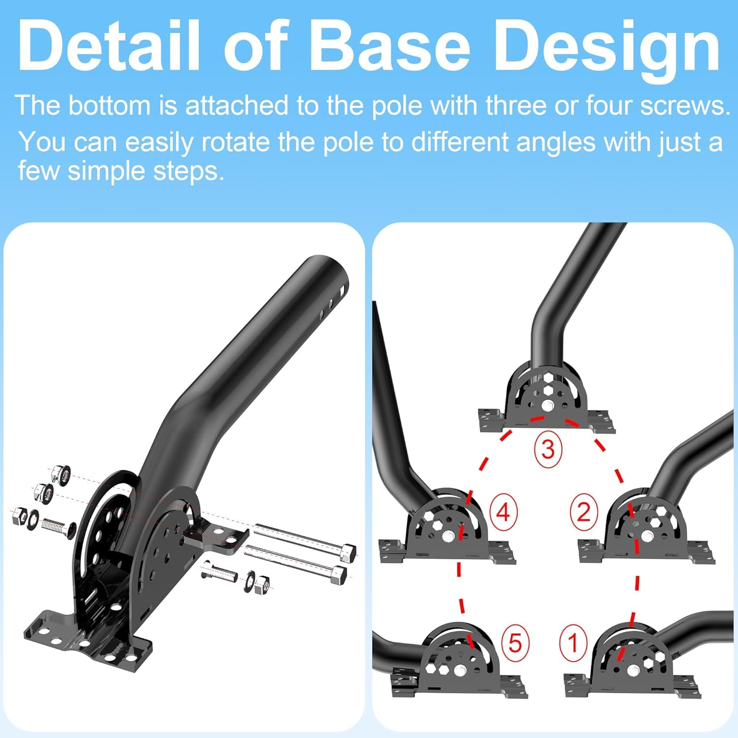 antenna a perno rinforzato - Asta J-Tube in mastello pieno (3,5 cm x 30 cm), ideale per installazioni su pareti, grondaie o tetti. Compatibile con punti di accesso esterni e ripetitori WiFi