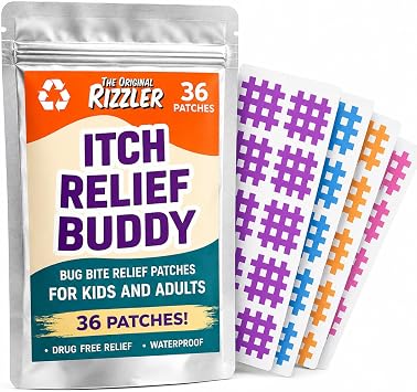 Bug Bite Relief Patches for Mosquito Bites & Insect Stings, Kids & Adults