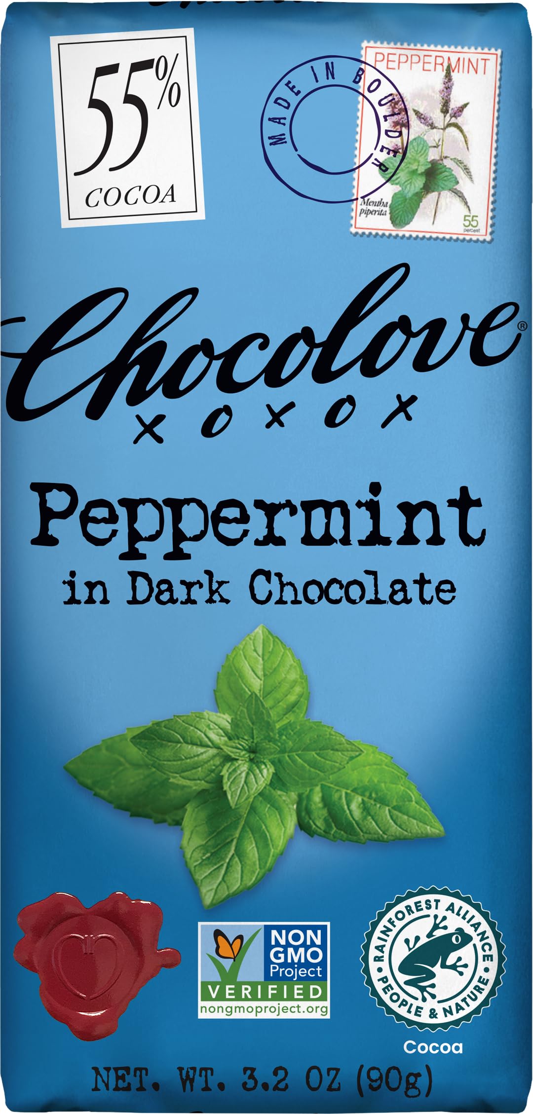 chocominto406様 Amazon.com : Chocolove Peppermint in Dark Chocolate, 3.2 oz : Sea