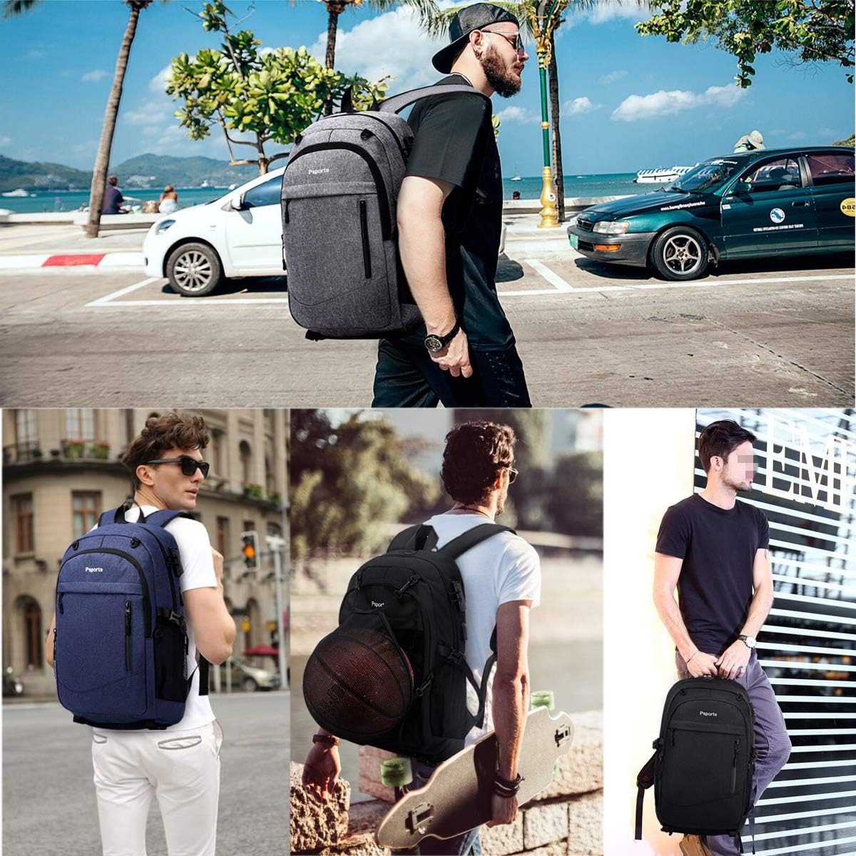 Rеvіеw Dіѕсоunt College Laptop Backpack School Student Bookbag USB Basketball Backpack With Lock