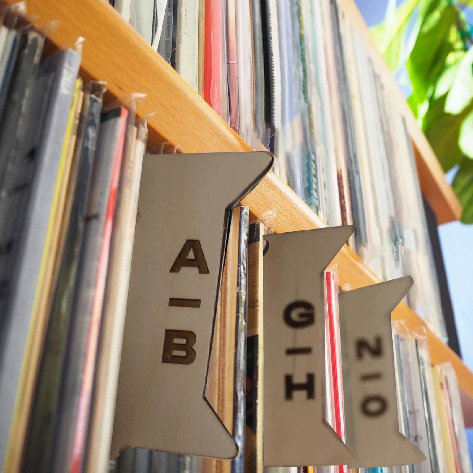 Divisori di dischi, Divisori di indici di cartelle - Separatore di | archiviazione di dischi in ordine alfabetico - Divisori da 12 LP, Organizzatore alfabetico per album, libri, dischi, cartelle