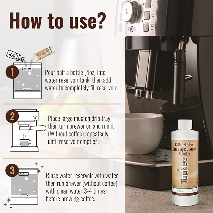 Solución descalcificadora universal para cafeteras Tupkee - 236 ml miniatura 4