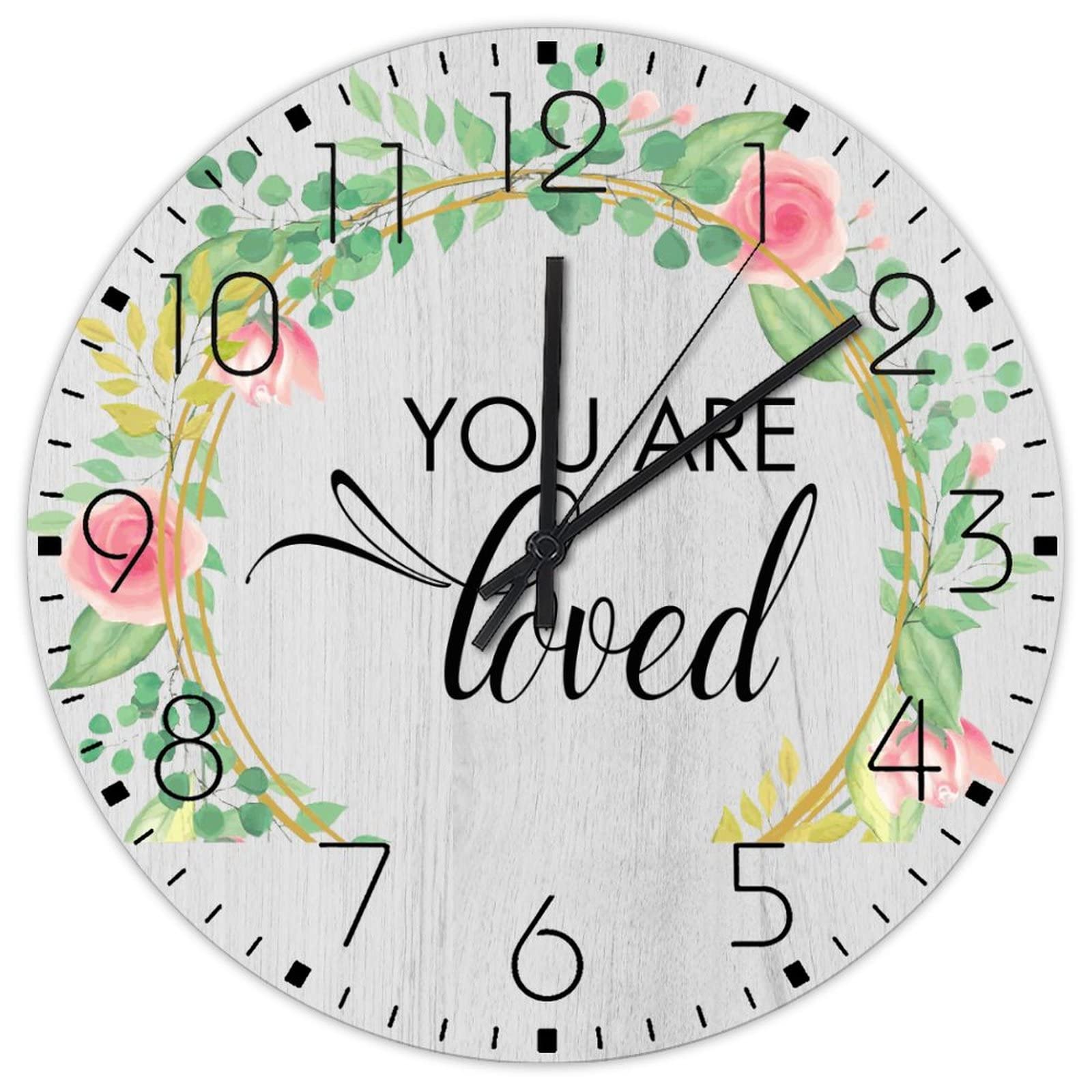Horloges murales silencieuses sans tic-tac mécanisme fluide 38cm