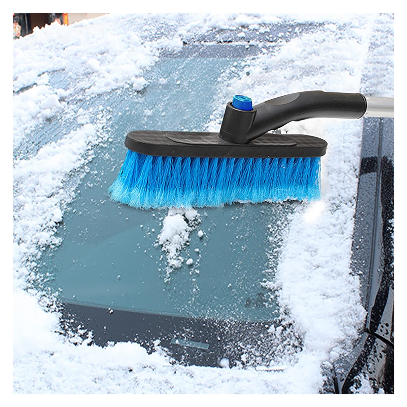 Brosse à Neige pour Pare-Brise Brosse à Neige de Voiture avec grattoir à Glace et poignée en Mousse Amovible Déneigement Brosse à Neige Compatible avec Le Pare-Brise Auto SUV