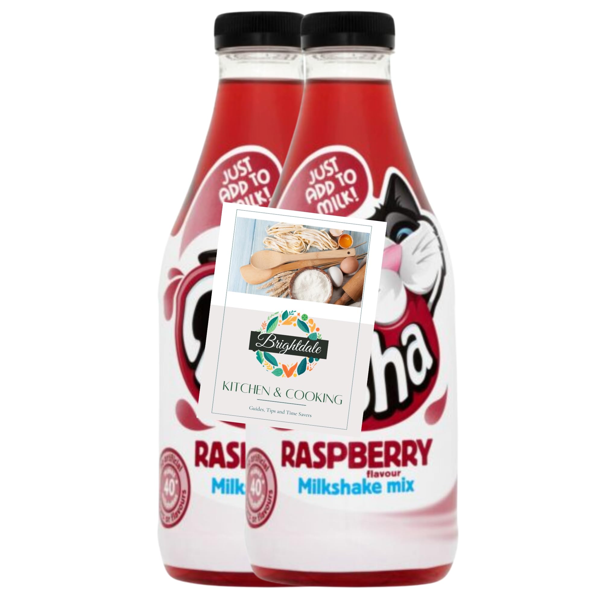 Milkshake Mix Bundle Crusha Raspberry 1L 2 Pack + Brightdale Kitchen Card