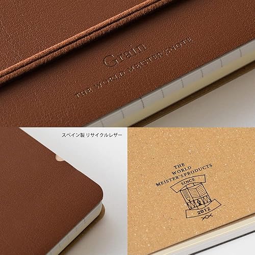 Miniatura 7 de DESIGNPHIL 15223006 Midori Ring Notebook, Grain, B6 Deformation, Dark Brown