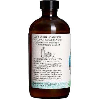 Nigari - 8ozm Liquid Tofu Coagulant - Japanese Style All Natural - Made in Canada - Magnesium Chloride for Homemade Tofu & Cheese Making