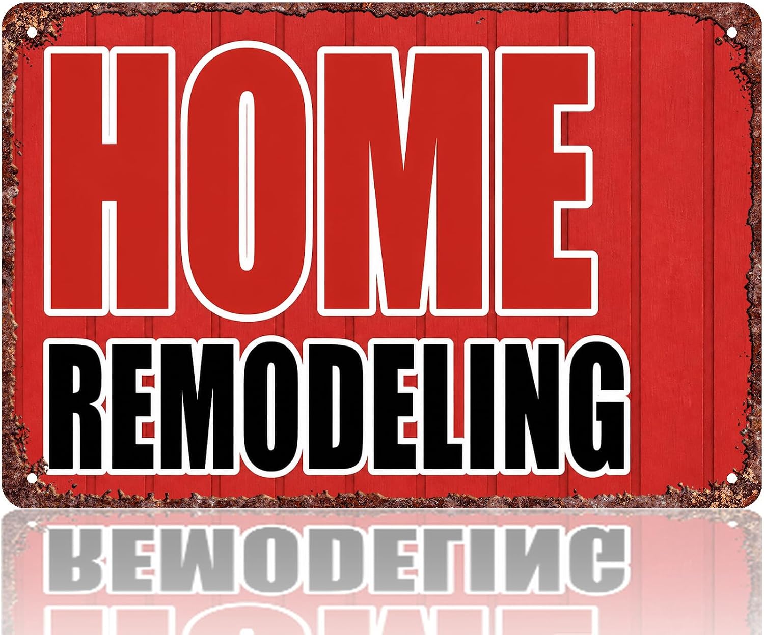 Retro Home Remodeling Metal Signs Decor 8x12 Inch