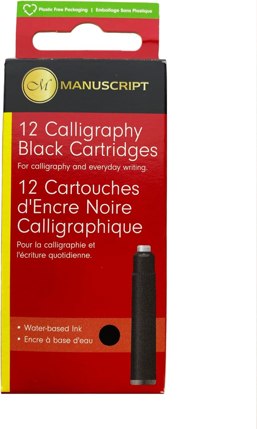 Manuscript MC0461BE Cartridge, Pack of 12, Calligraphy Blue