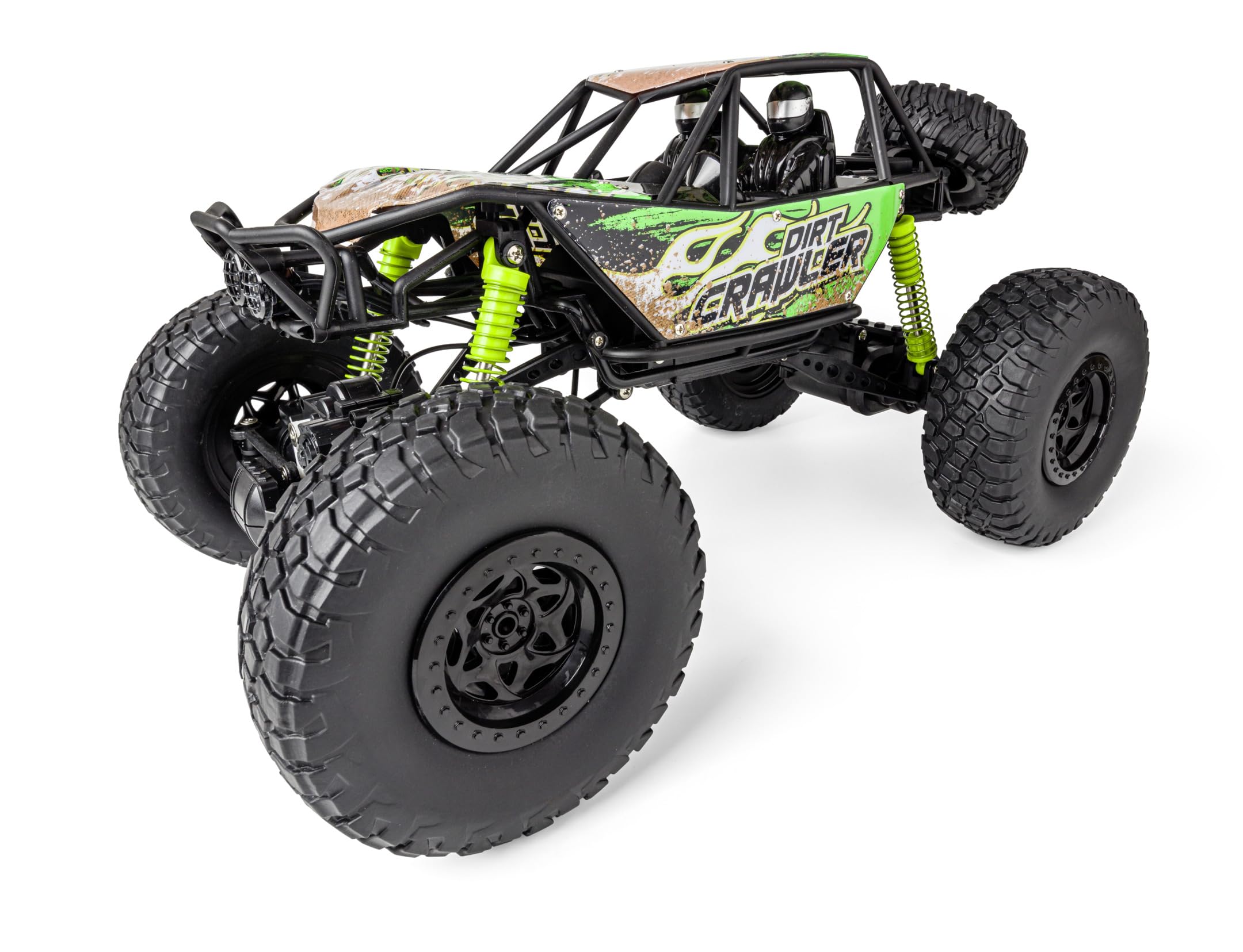 Carson 500404289 1:8 Dirt Crawler 4x4 100% RTR Green - zdalnie sterowany samochód, samochód RC, samochód RC, samochód RC 1:8, zdalnie sterowana zabawka, samochód RC dla dzieci