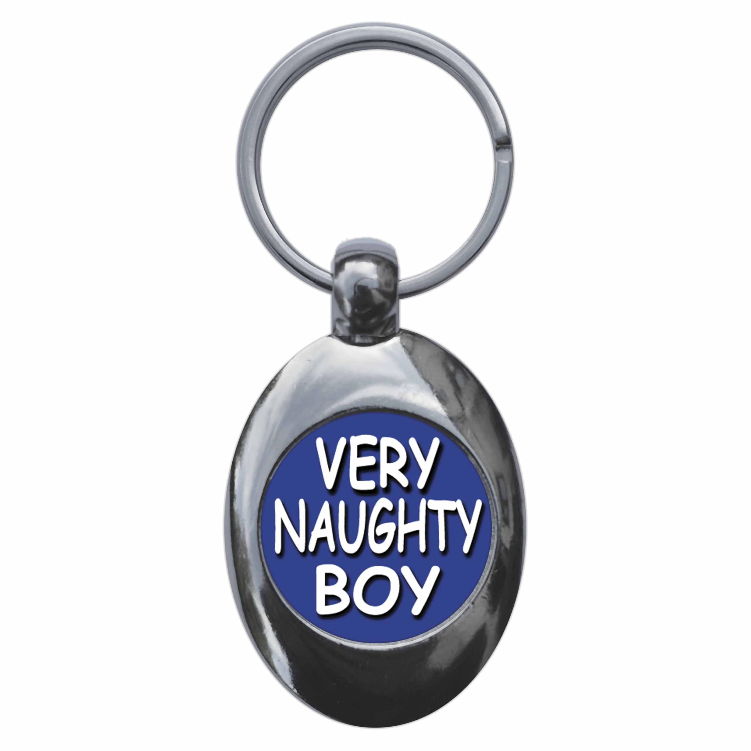 Ozorath Very Naughty Boy Keyring Keychain Key Ring Chain With Trolley Coin