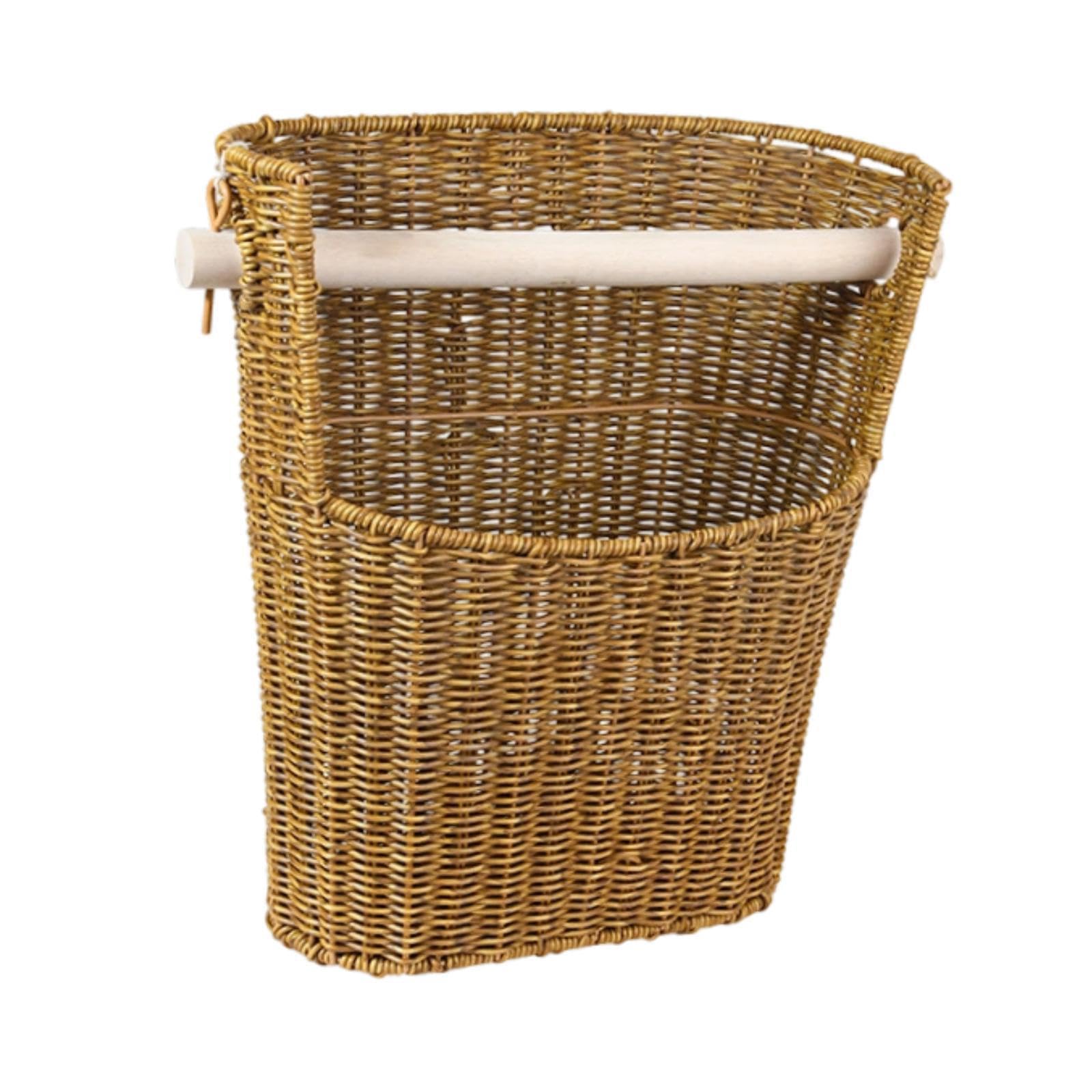 Cesta para Guardar Papel Higiénico, Contenedor Que Ahorra Espacio, Organizador de Papel Higiénico Decorativo de Estilo Rústico Tejido.