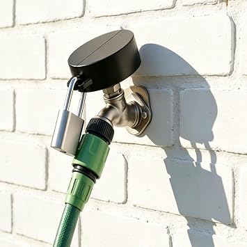 Water Spigot Lock Hose bib Lock Anti-Theft Spigot Guard Black