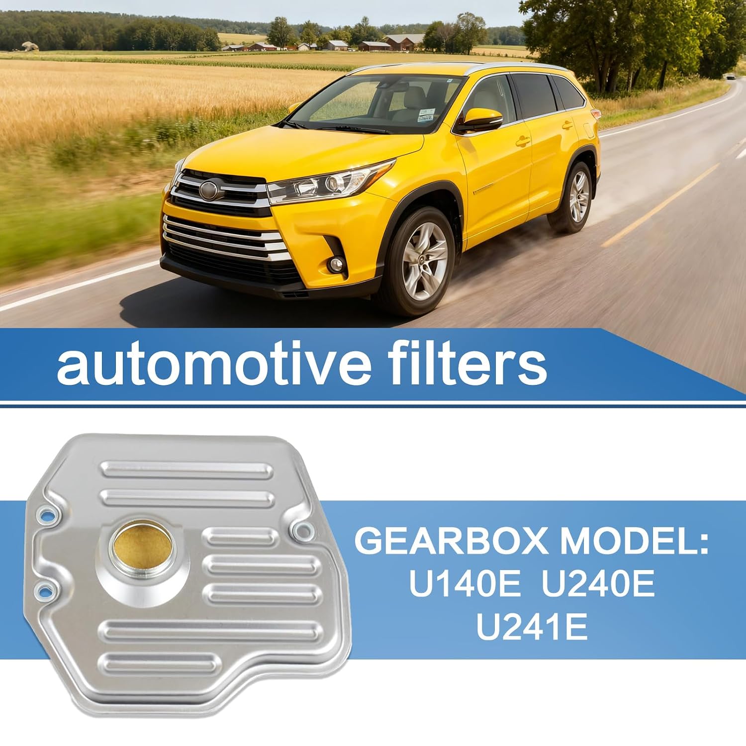 U140E U240E U241E Transmission Filter with Gasket Compatible with 2005-2018 Toyota RAV4 2005-2018 Toyota Highlander OE: 3533028010; 88975197; 35330-06010; 35330-0W010; 35330-28010