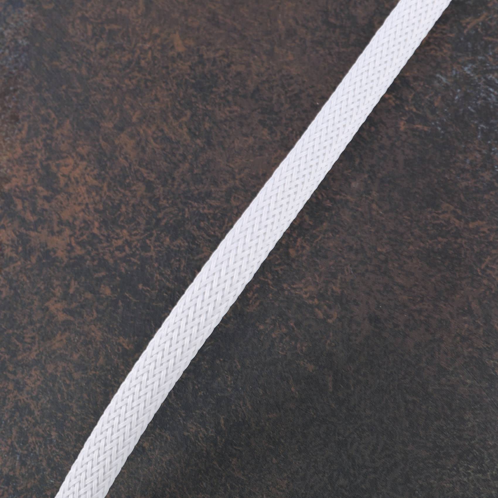 MACIMO 10X 50CM SATA 3.0 III SATA3 7Pin Data Cable 6Gb/S SSD Cables HDD Cord with Nylon Sleeved Premium Version(White)