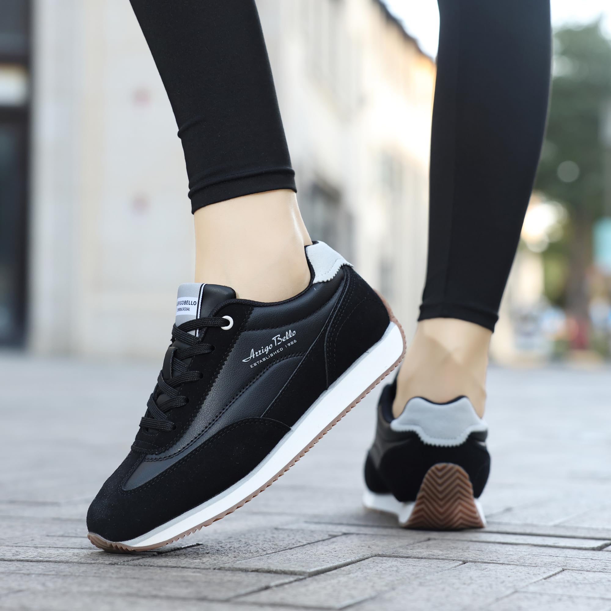 ARRIGO BELLO Basket Femme Chaussure Sport Running Shoes Ville Cuir Sneakers Mode Marche Confortable Chaussures Taille 36-41