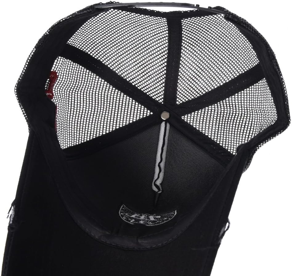 WITHMOONS Vintage Baseball Cap Meshed Distressed Trucker Hat KR1627