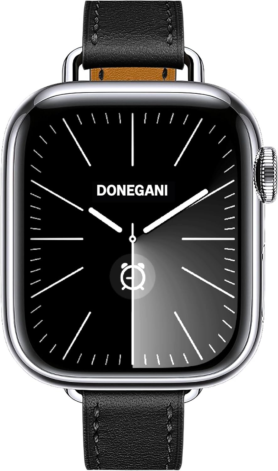 LB2 Leather Band for Apple Watch Ultra 2 49mm, Series 10 46mm, 9 8 7 45mm 41mm, SE 6 5 4 44mm 40mm, 3 2 1 42mm 38mm Men Women iWatch, Strap