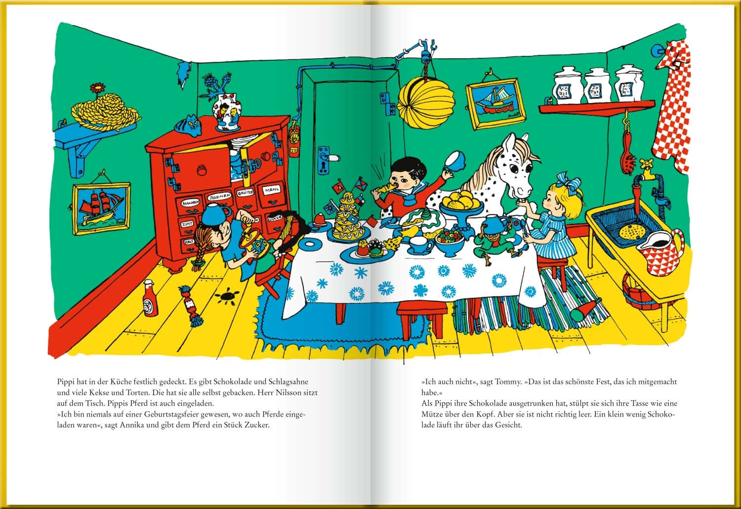 Hier kommt Pippi Langstrumpf. Der kunterbunte Bilderbuchschatz: Astrid Lindgren Kinderbuch-Klassiker. Oetinger Bilderbuch und Vorlesebuch ab 4 Jahren