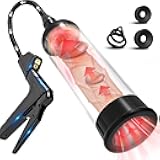 Sex Toy Male Penis Pump - UTIMI Pennis Extender Adult Sex Toys - Pumps & Enlargers for Men with 3 Penis Ring and 2 Silicone Sleeve,Sex Machine Enlarge Juguetes Sexuales for Stronger Bigger Erections