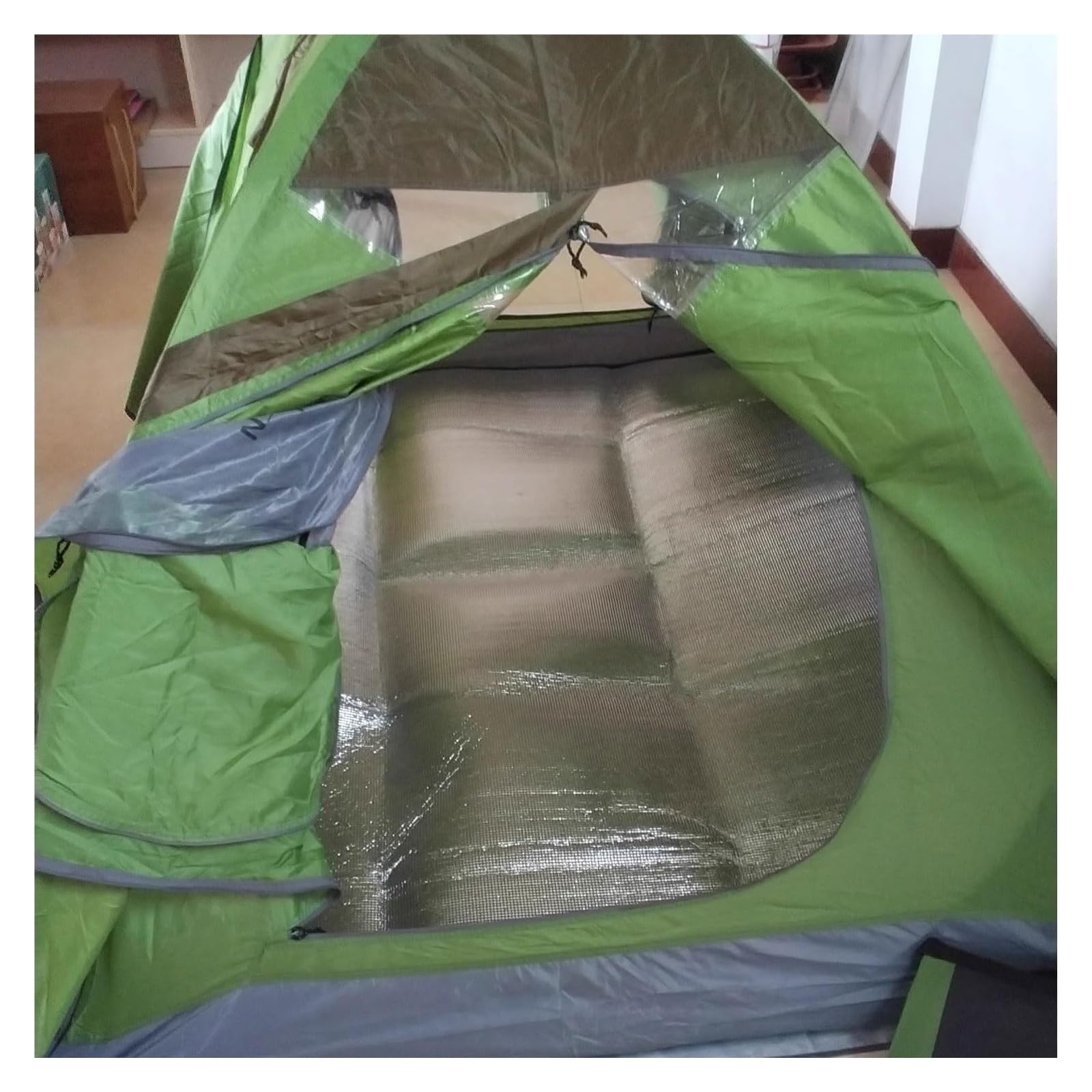 Colchoneta impermeable de doble cara de papel de aluminio impermeable de 9 mm de espesor, impermeable y aislante, colchoneta de pícnic para acampar tienda de playa tienda de campaña