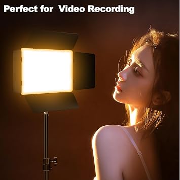 Pixel LED Video Light Panel Photography Camera Lighting 20W Bi-Color Dimmable 2500-6500K Led Studio Streaming Lights Photo Video Shooting (Battery Not Included)