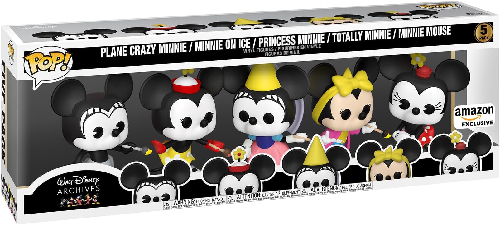 Pop! Disney: Minnie Mouse 5 Pack, Amazon Exclusive