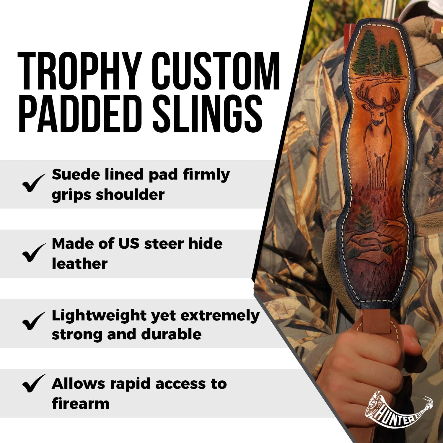 Hunter Company Rifle Sling Trophy Custom Sling - Deer